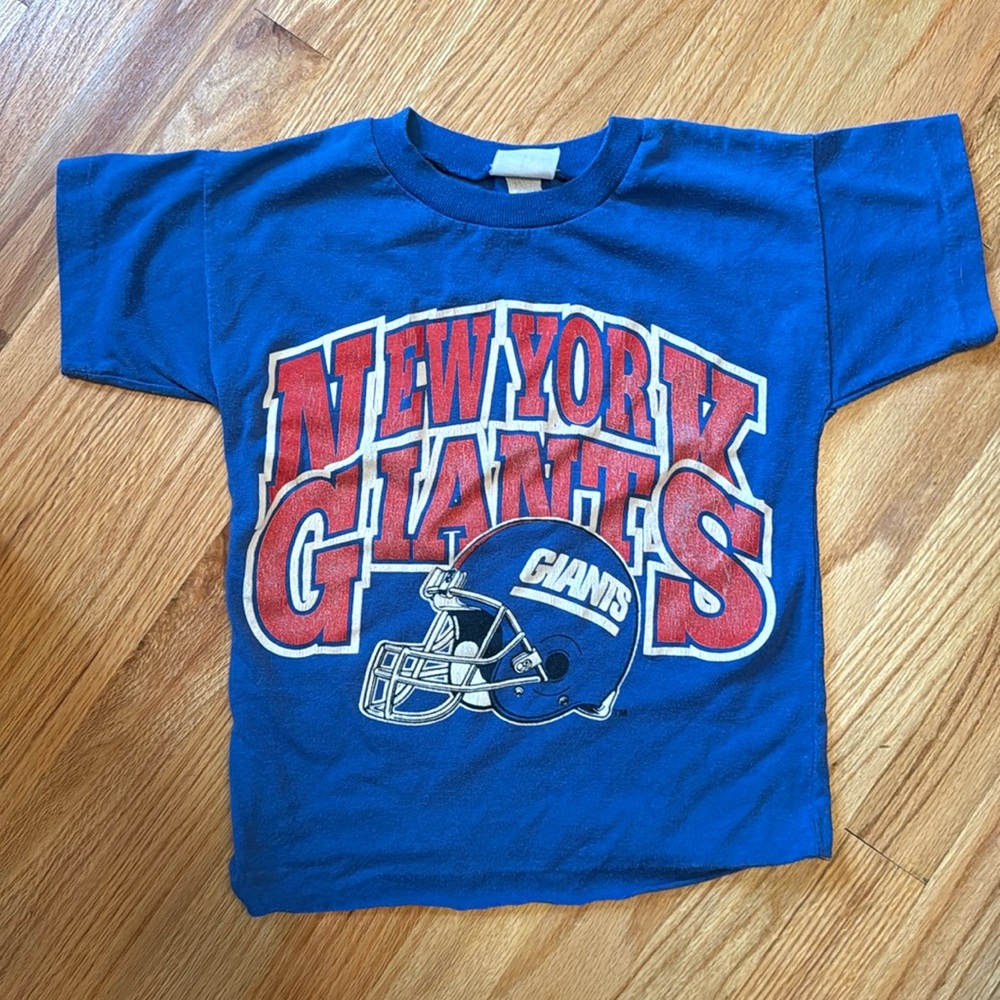 New York Giants vintage kids tee shirt